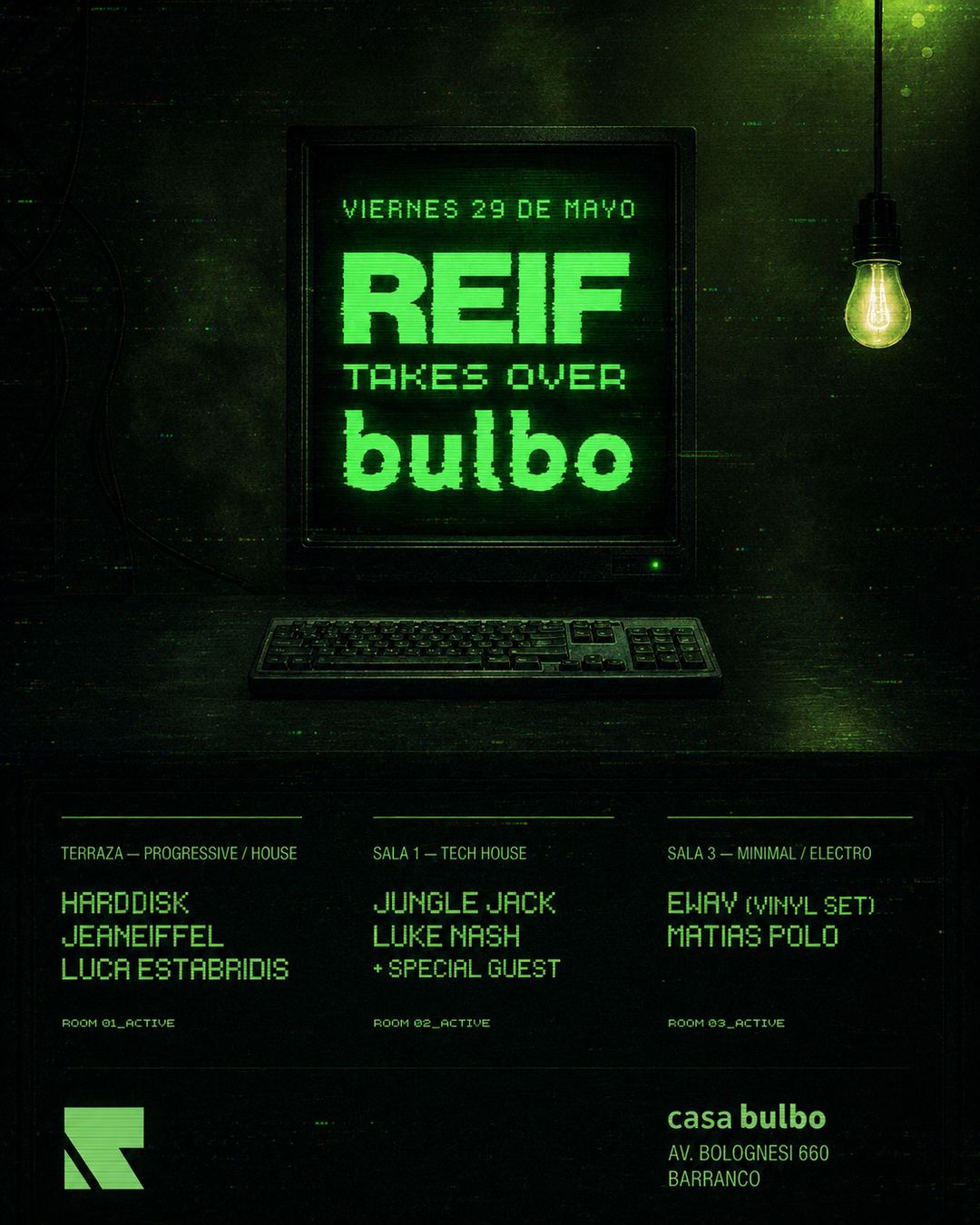 Flyer REIF 29.05 | electronic music matters