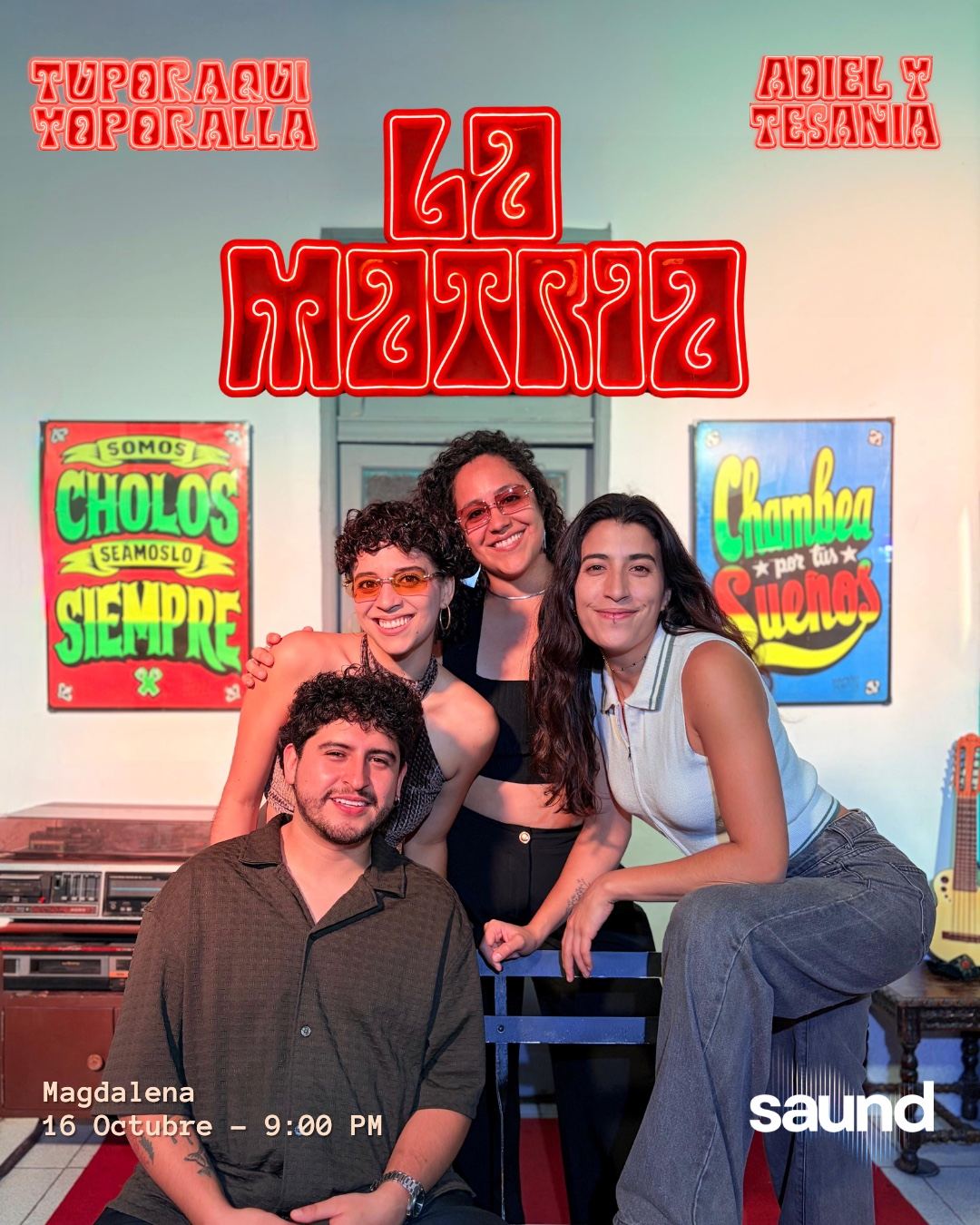Flyer Juntos en La Matria