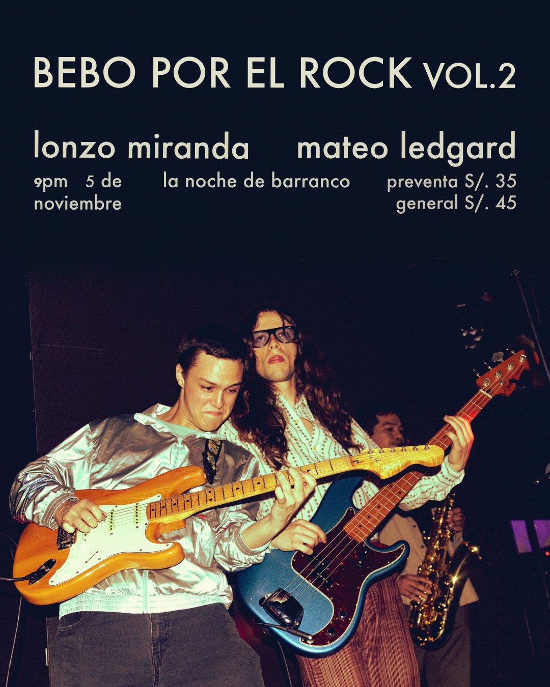 Flyer BEBO POR EL ROCK VOL.2