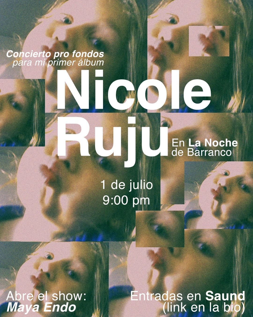 Flyer CONCIERTO PRO FONDOS PRIMER ÁLBUM 2026